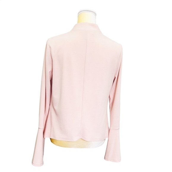 Adrianna Pappel Women’s Jacket Pink Size Small Open-Front Bell Sleeves Suit New - Picture 4 of 9